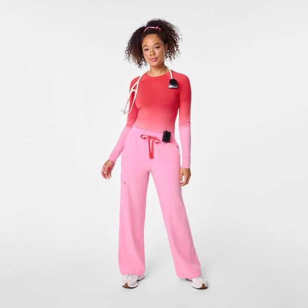 women's Ombre Sunrise Pink Salta Seamless - Longsleeve Underscrub