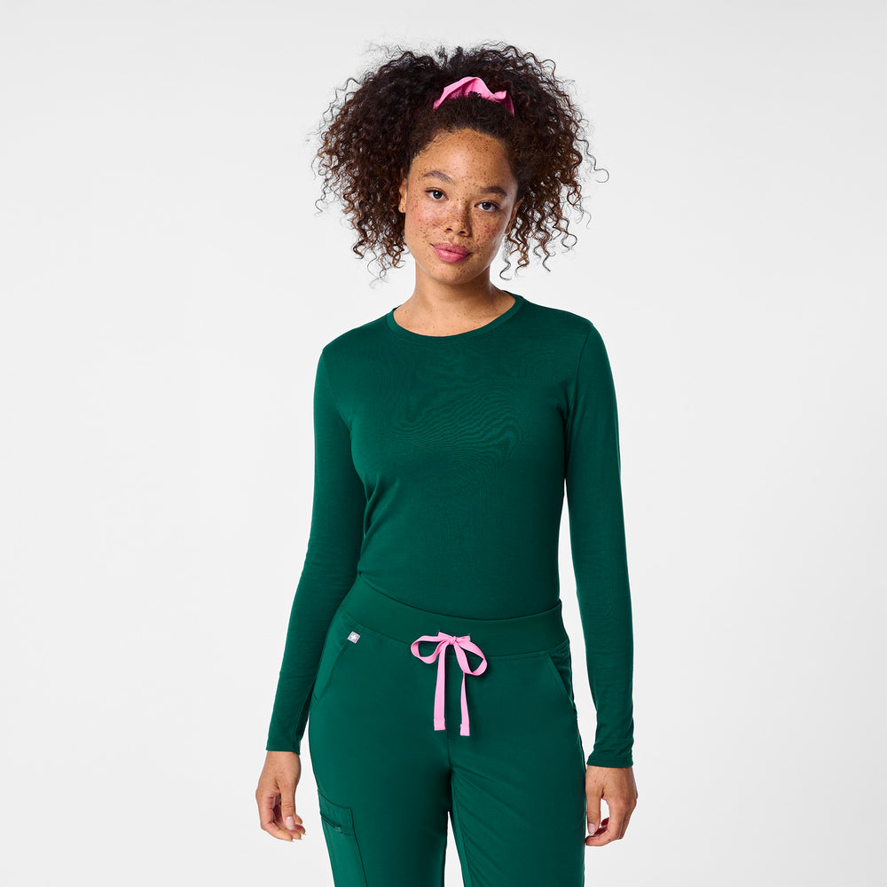 Women's Forest Green Supersoft - Longsleeve Underscrub