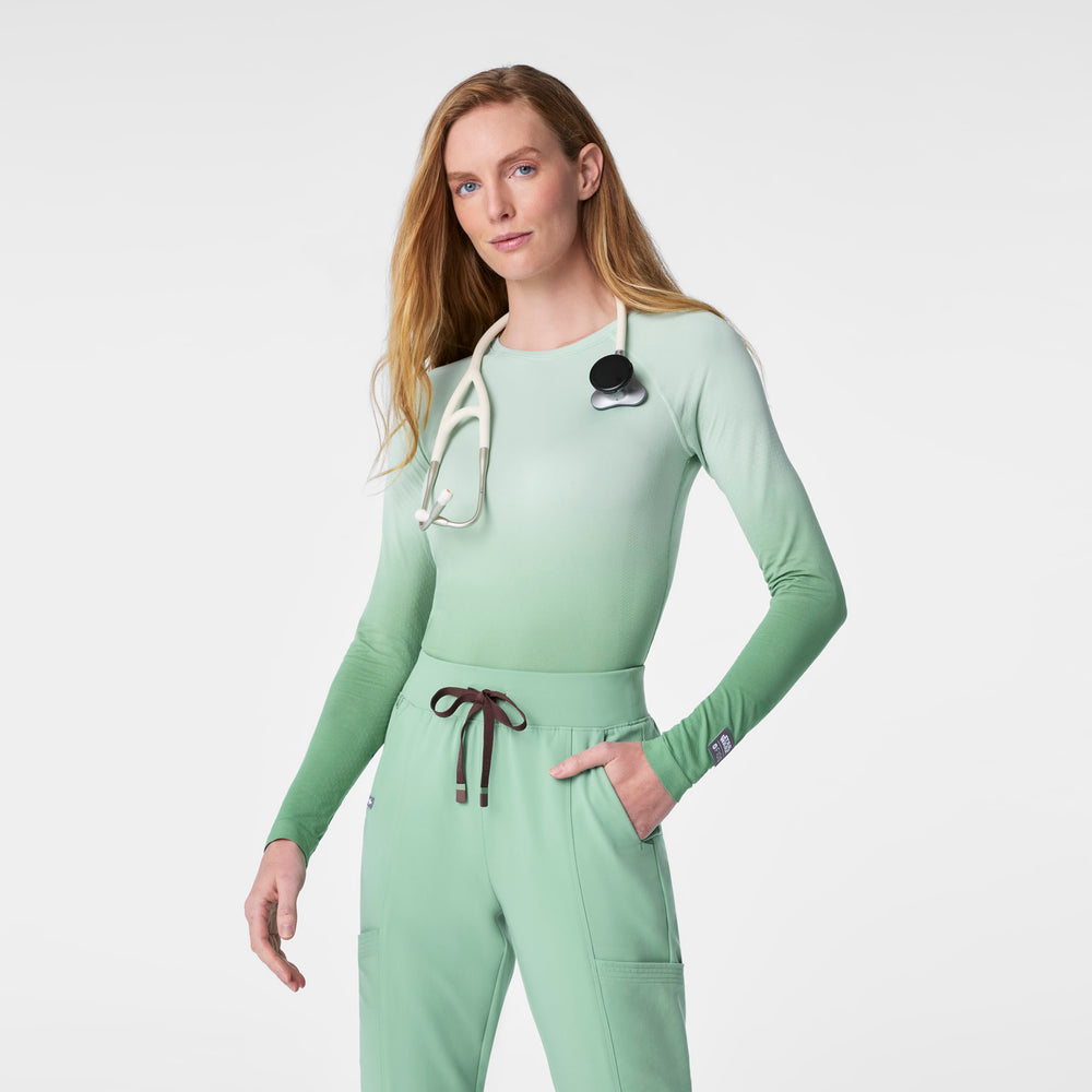 women's Ombre Jade STAR WARS™ | FIGS Salta Seamless - Longsleeve Underscrub