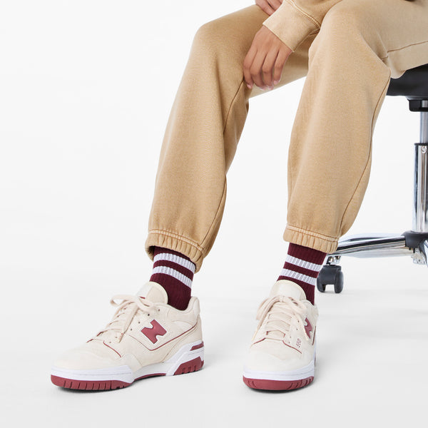 unisex Cream/Mauve FIGS | New Balance 550