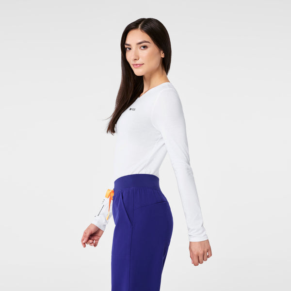 Women's Optic White I Am A Nurse - Long-Sleeve Underscrub