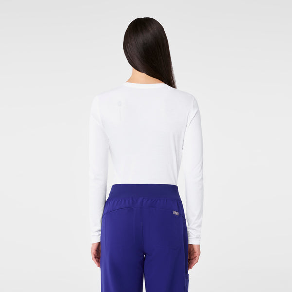 Women's Optic White I Am A Nurse - Long-Sleeve Underscrub
