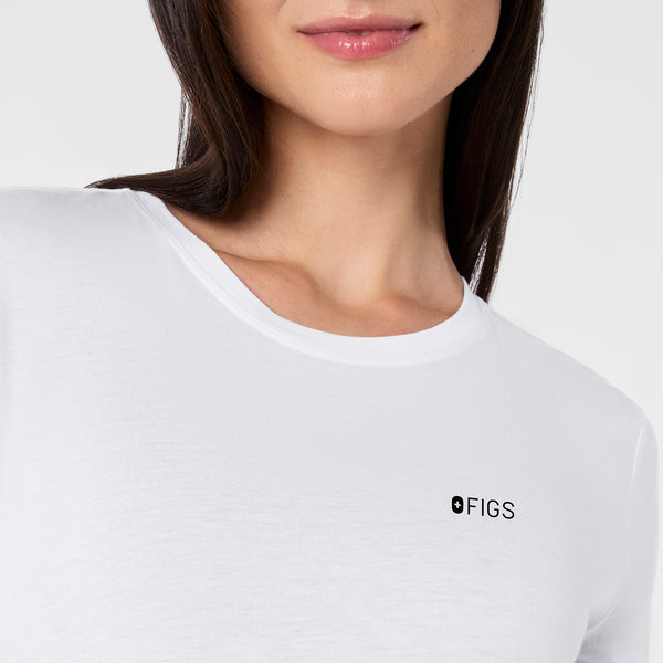 Women's Optic White I Am A Nurse - Long-Sleeve Underscrub