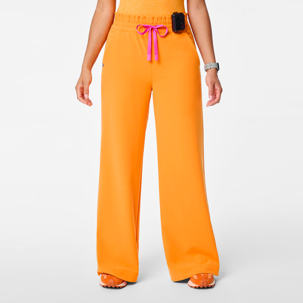 women's Creamsicle High Waisted Allison Ultra Wide Leg - Scrub Pant