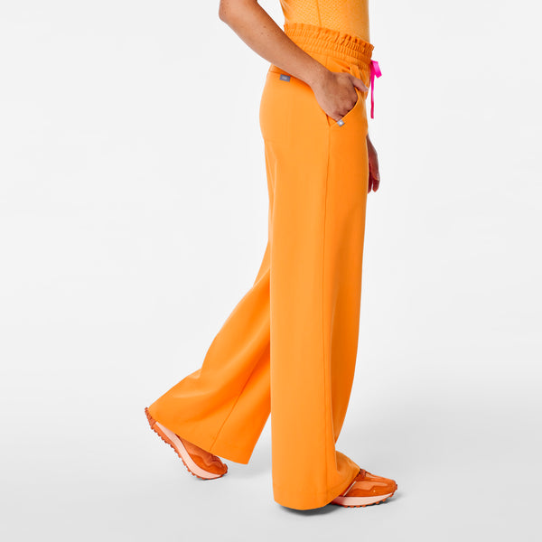women's Creamsicle High Waisted Allison Ultra Wide Leg - Scrub Pant