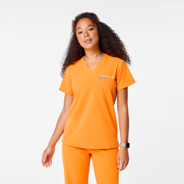 women's Creamsicle Catarina - One-Pocket Scrub Top™