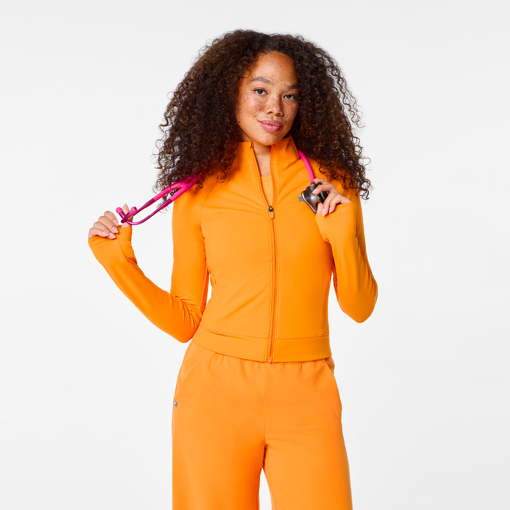 women's Creamsicle On-Shift ContourKnit Cropped Scrub Jacket™