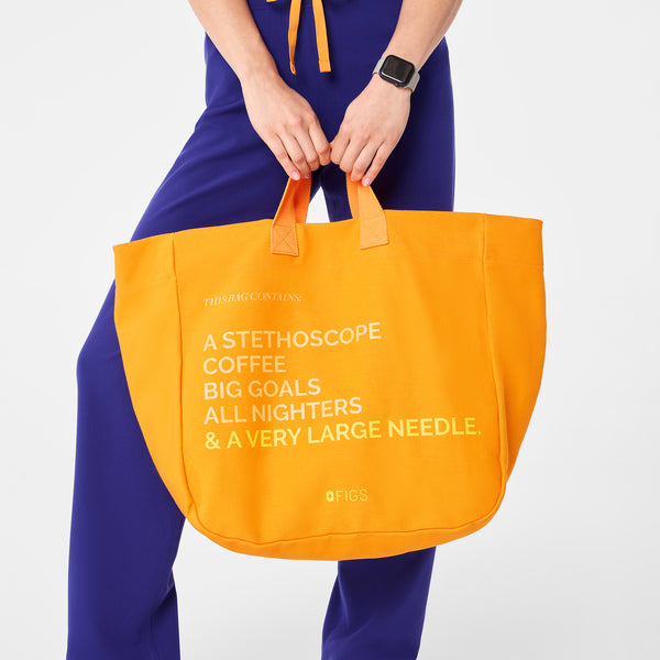 Creamsicle A Very Large Needle - Detachable Strap Tote