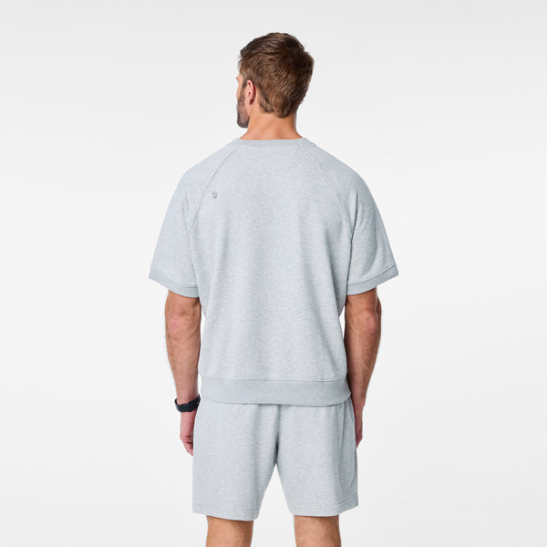 men's Heather Grey Off-Shift - Shortsleeve Sweatshirt™