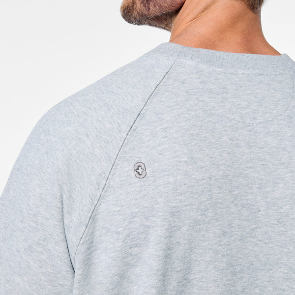 men's Heather Grey Off-Shift - Shortsleeve Sweatshirt™