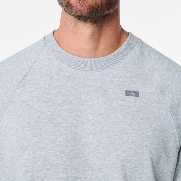 men's Heather Grey Off-Shift - Shortsleeve Sweatshirt™