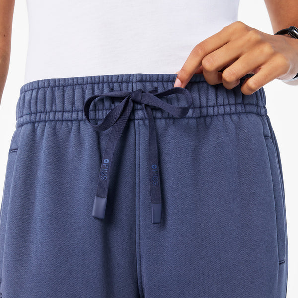 women's Quiet Navy Hayden Vintage Wash Wide Leg - Sweatpant