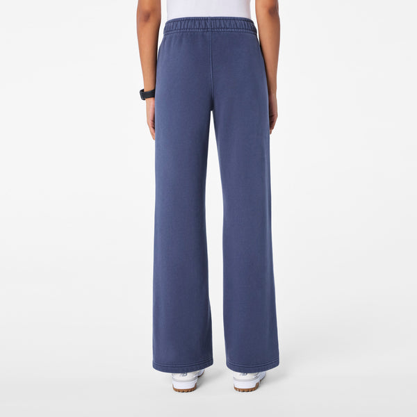women's Quiet Navy Hayden Vintage Wash Wide Leg - Sweatpant
