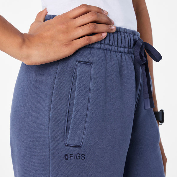 women's Quiet Navy Hayden Vintage Wash Wide Leg - Sweatpant