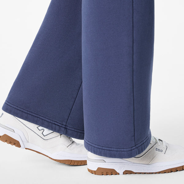 women's Quiet Navy Hayden Vintage Wash Wide Leg - Sweatpant