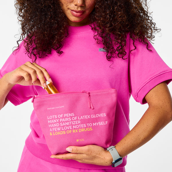 unisex Rapid Response Pink FIGS Canvas Pouch