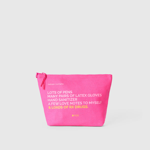 unisex Rapid Response Pink FIGS Canvas Pouch