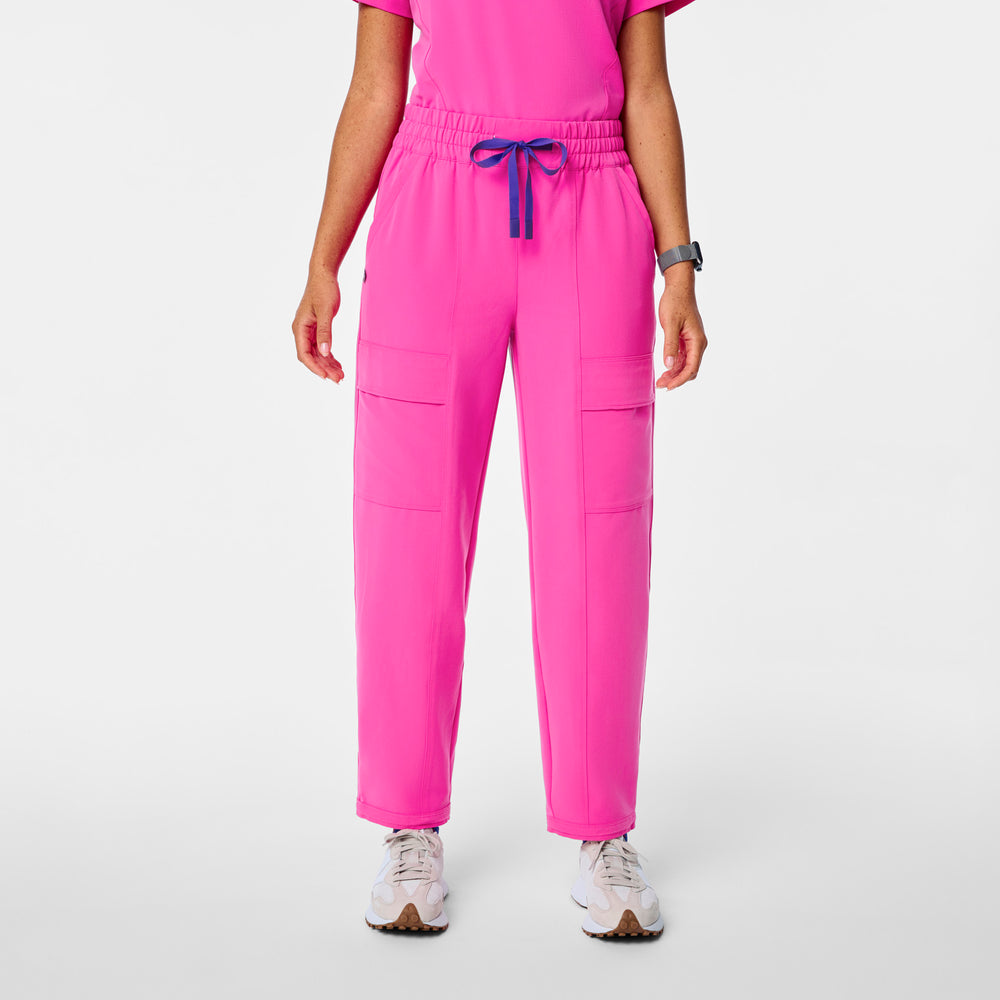 women's Rapid Response Pink High Waisted Giuliana Relaxed Straight Leg - Scrub Pant™