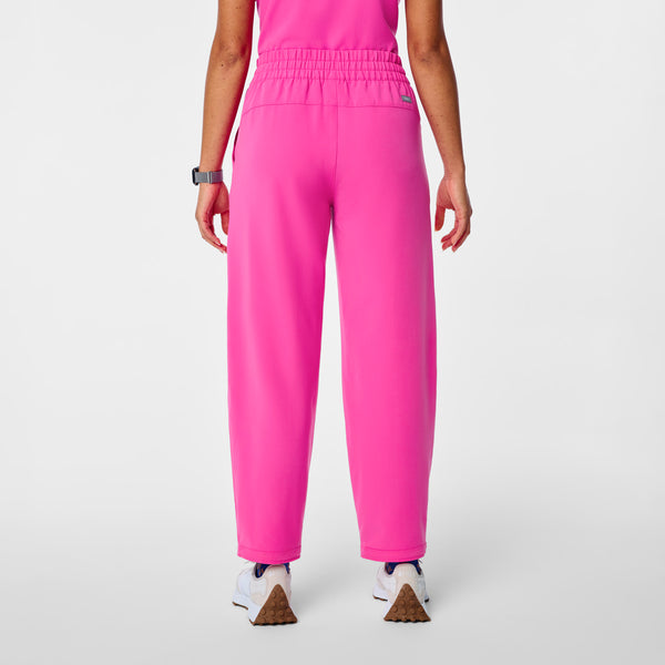 women's Rapid Response Pink High Waisted Giuliana Relaxed Straight Leg - Petite Scrub Pant™