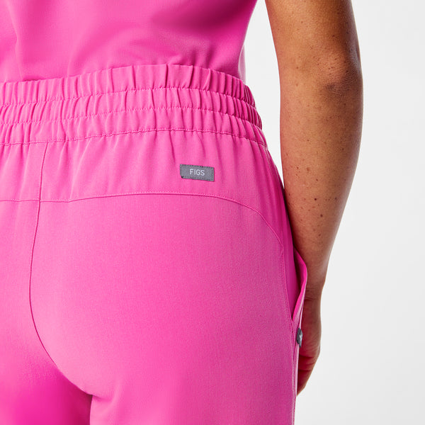 women's Rapid Response Pink High Waisted Giuliana Relaxed Straight Leg - Petite Scrub Pant™
