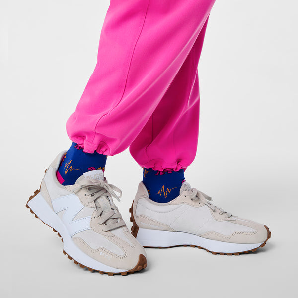 women's Rapid Response Pink High Waisted Giuliana Relaxed Straight Leg - Petite Scrub Pant™