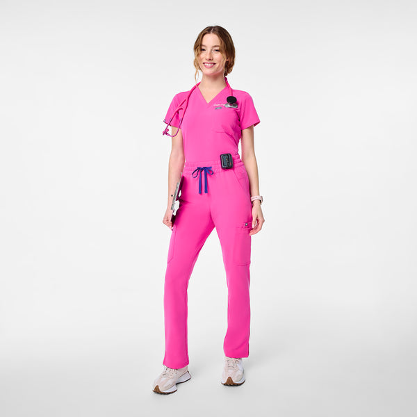women's Rapid Response Pink High Waisted Dowa - Scrub Pants