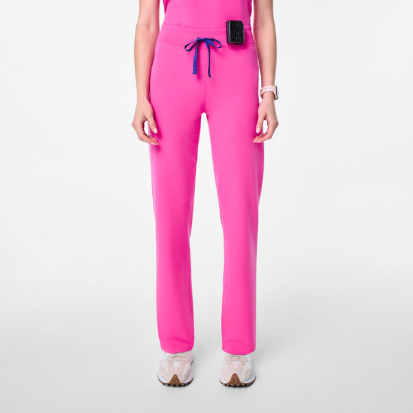 women's Rapid Response Pink High Waisted Livingston - Basic Scrub Pant™