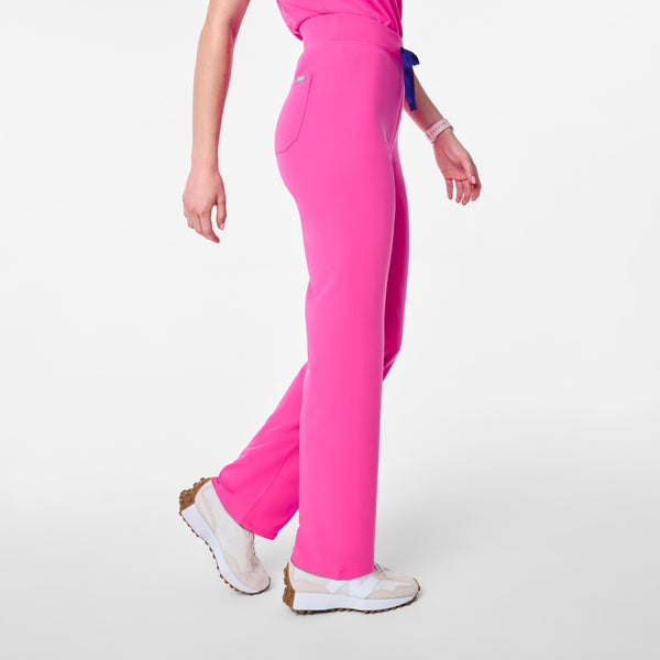 women's Rapid Response Pink High Waisted Livingston - Basic Scrub Pant™