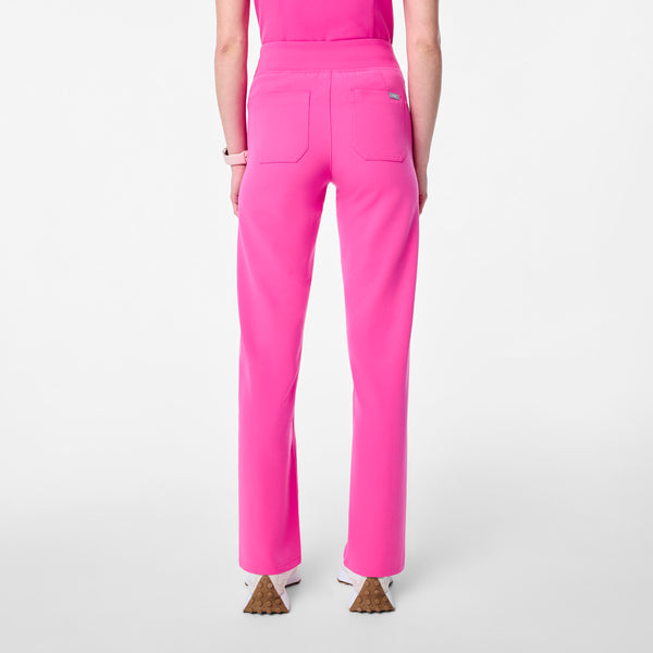 women's Rapid Response Pink High Waisted Livingston - Basic Scrub Pant™