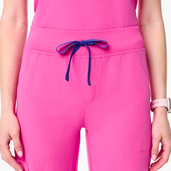 women's Rapid Response Pink High Waisted Isabel Wide Leg - Scrub Pant