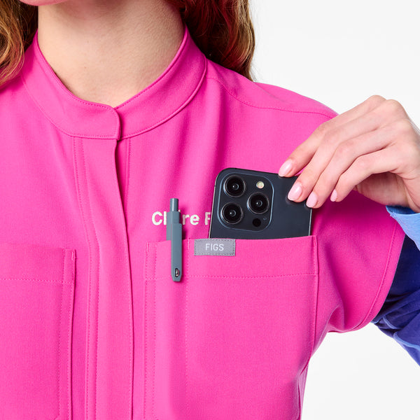 women's Rapid Response Pink Rafaela Cargo - ScrubJumpsuit™