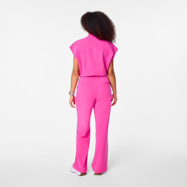 women's Rapid Response Pink Rafaela Wide Leg - Tall ScrubJumpsuit™