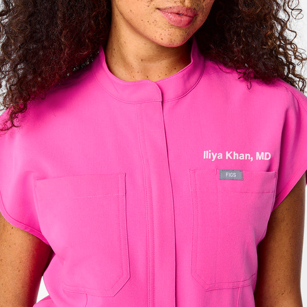 women's Rapid Response Pink Rafaela Wide Leg - Tall ScrubJumpsuit™