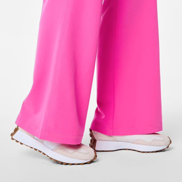 women's Rapid Response Pink Rafaela Wide Leg - Tall ScrubJumpsuit™