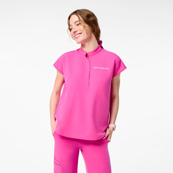 Women's Rapid Response Pink - Oversized Scrub Top™