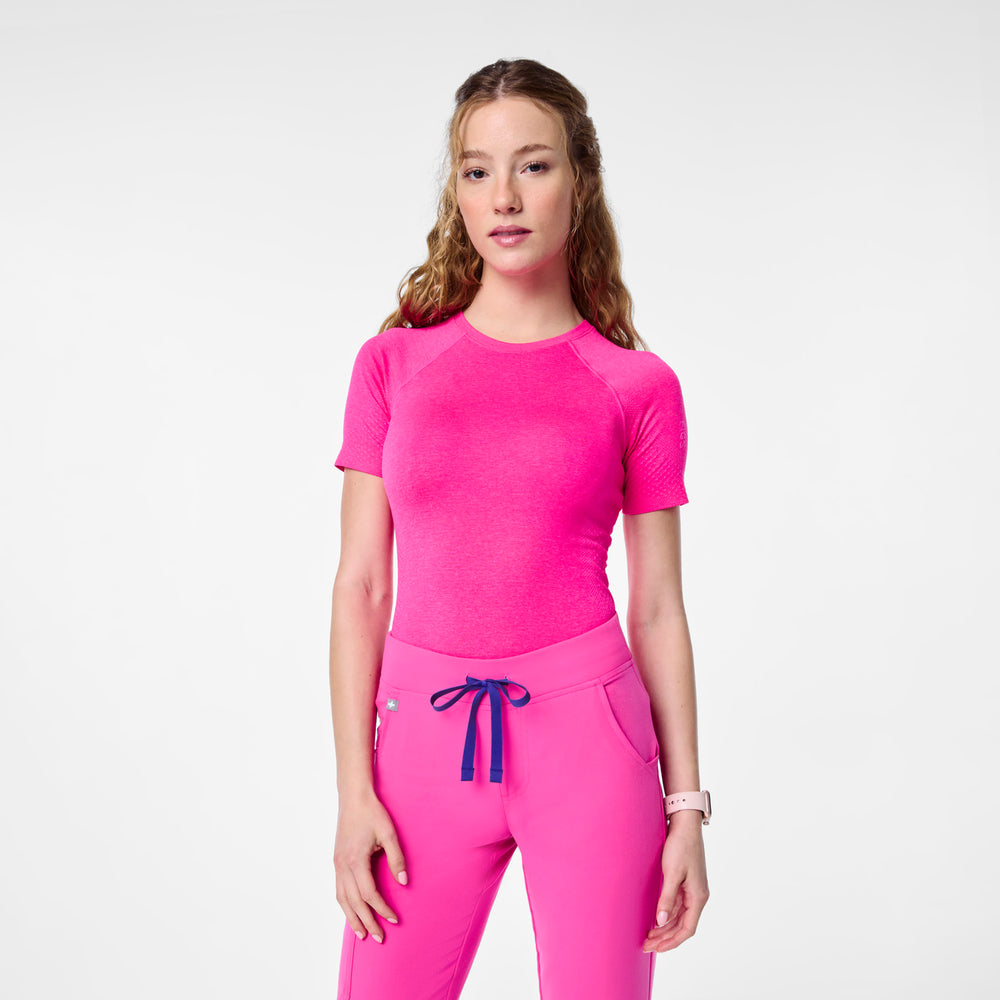 women's Rapid Response Pink Salta Seamless - Shortsleeve Underscrub