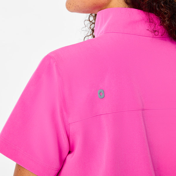Women's Rapid Response Pink Torrella - ¼ Zip Scrub Top