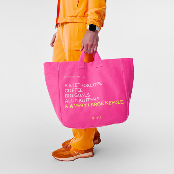 Rapid Response Pink A Very Large Needle - Detachable Strap Tote