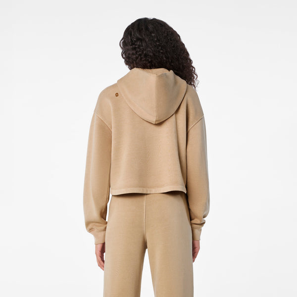 women's Sequoia Hayden Vintage Wash Cropped - Hoodie Sweatshirt