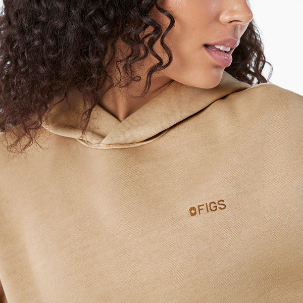 women's Sequoia Hayden Vintage Wash Cropped - Hoodie Sweatshirt