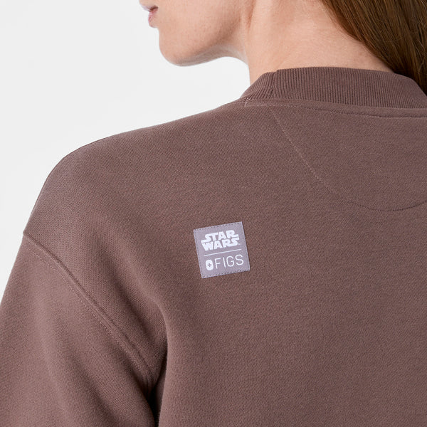 women's Smokey Taupe STAR WARS™ | FIGS Graphic - Crewneck Sweatshirt