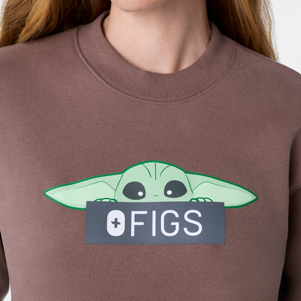 women's Smokey Taupe STAR WARS™ | FIGS Graphic - Crewneck Sweatshirt