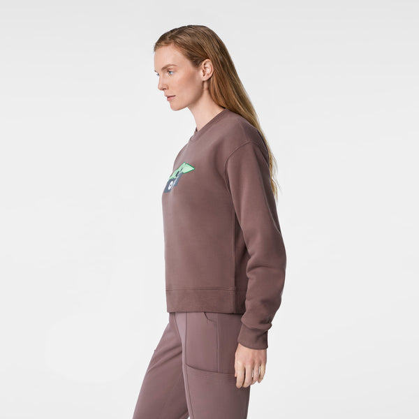 women's Smokey Taupe STAR WARS™ | FIGS Graphic - Crewneck Sweatshirt