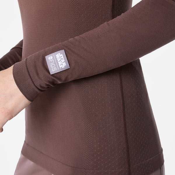 women's Ombre Smokey Taupe STAR WARS™ | FIGS Salta Seamless - Longsleeve Underscrub