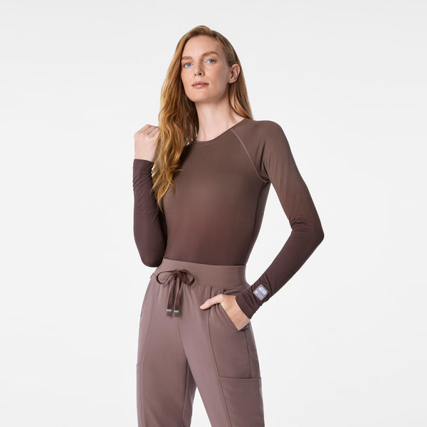 women's Ombre Smokey Taupe STAR WARS™ | FIGS Salta Seamless - Longsleeve Underscrub