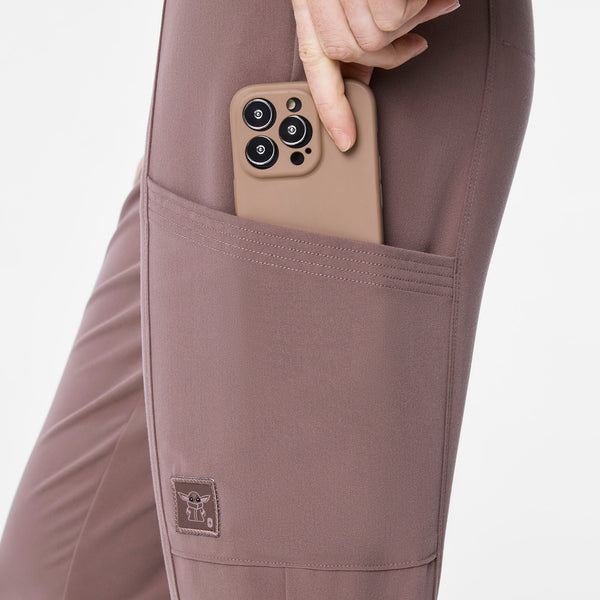 women's Smokey Taupe STAR WARS™ | FIGS - Petite Scrub Pant