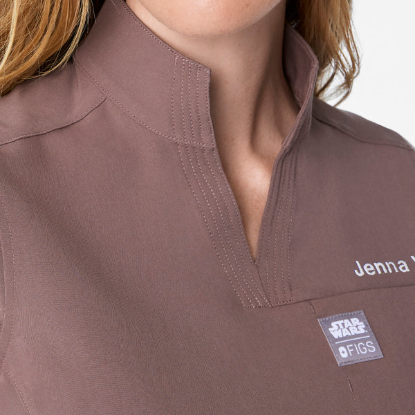 women's Smokey Taupe STAR WARS™ | FIGS - Scrub Top