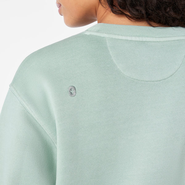 women's Soft Sage Hayden Vintage Wash - Crewneck Sweatshirt