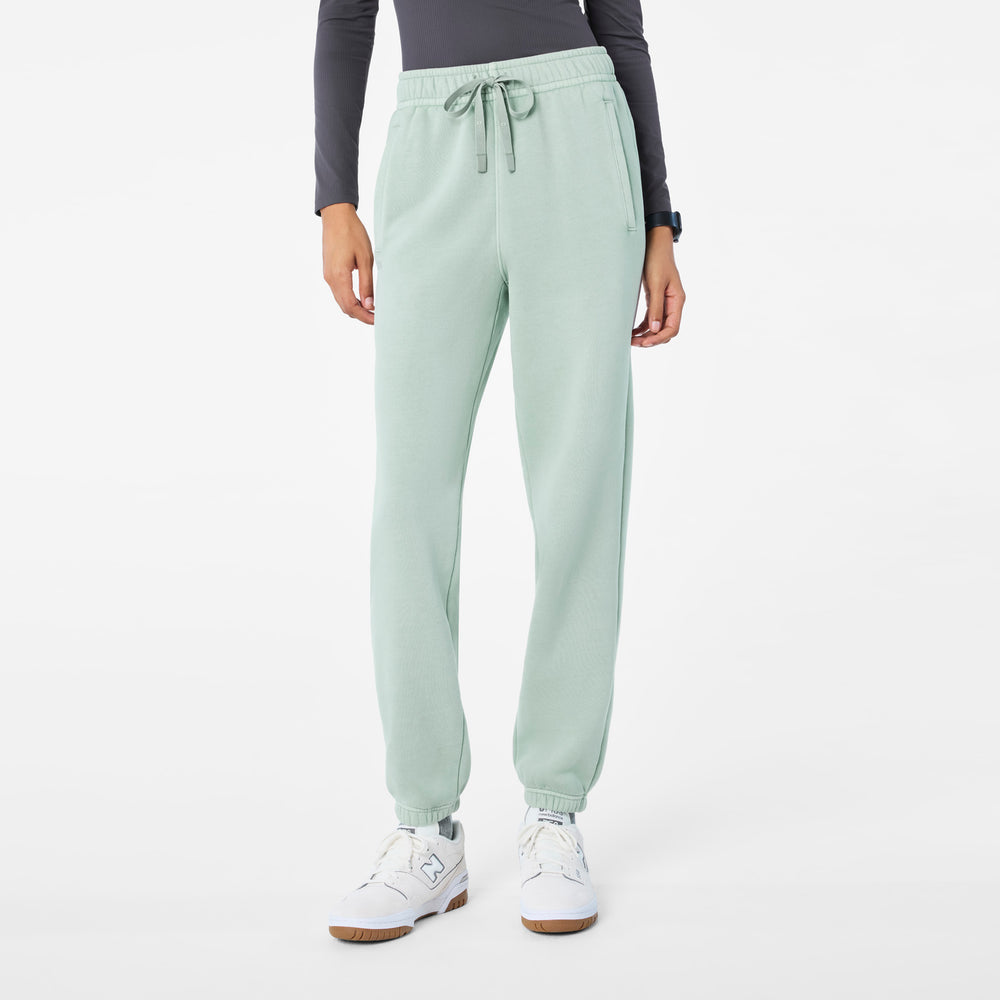 women's Soft Sage Hayden Vintage Wash Relaxed - Jogger Sweatpant