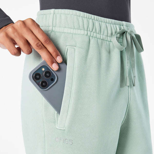 women's Soft Sage Hayden Vintage Wash Relaxed - Jogger Sweatpant